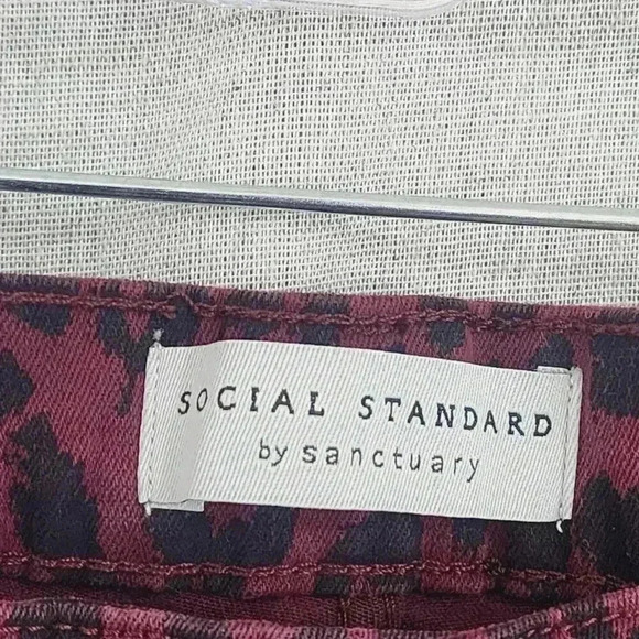 NWT Anthropologie Sanctuary Leopard Ankle Skinny Women's pants 16 8116C - Picture 4 of 9